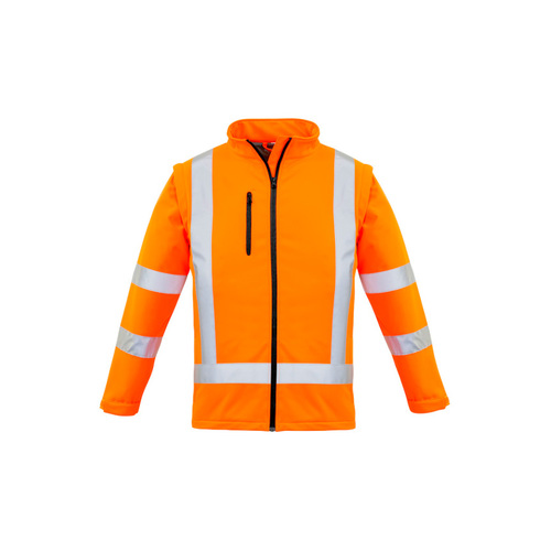 WORKWEAR, SAFETY & CORPORATE CLOTHING SPECIALISTS - Womens Hi Vis NSW Rail X Back 2 in 1 Softshell Jacket