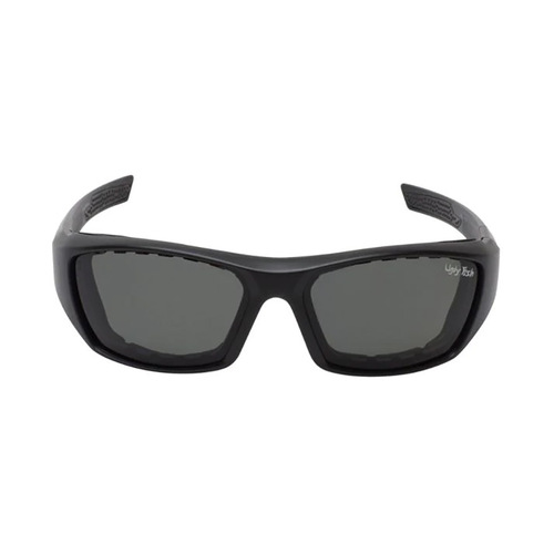 WORKWEAR, SAFETY & CORPORATE CLOTHING SPECIALISTS BULLET - Matt Black Frame, Smoke Polarized Lens - Safety Polarized Glasses