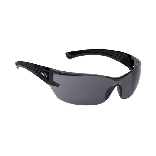 WORKWEAR, SAFETY & CORPORATE CLOTHING SPECIALISTS COMMANDO Glasses - Matt Black Frame, Smoke Lens - Safety Shield