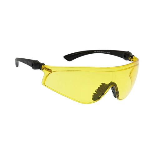 WORKWEAR, SAFETY & CORPORATE CLOTHING SPECIALISTS FLARE - Matt Black Frame, Yellow Lens - Safety Glasses