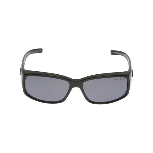 WORKWEAR, SAFETY & CORPORATE CLOTHING SPECIALISTS P106 BL.SM - Shiny Black Frame, Smoke Polarised Lens - Overglass