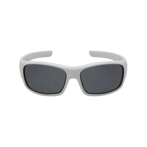 WORKWEAR, SAFETY & CORPORATE CLOTHING SPECIALISTS PK255 W.SM - White frame, Smoke polarised lens - Junior