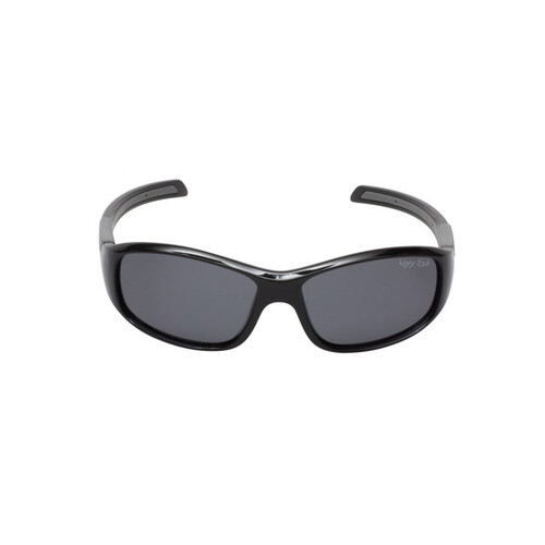 WORKWEAR, SAFETY & CORPORATE CLOTHING SPECIALISTS PK366 BL.SM - Shiny Black frame, Smoke polarised lens - Junior