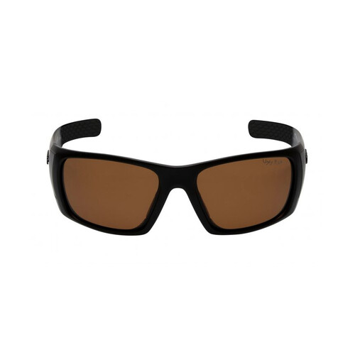 WORKWEAR, SAFETY & CORPORATE CLOTHING SPECIALISTS PT6771  MBL.BR+AR - Matt Black Frame, Brown Polarised lens +AR coating - TAC