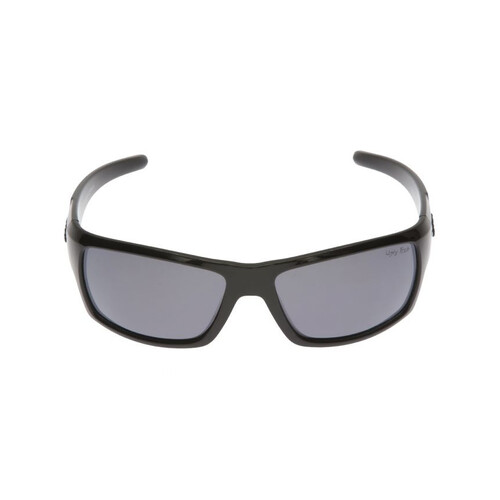 WORKWEAR, SAFETY & CORPORATE CLOTHING SPECIALISTS PT9366 BL.SM+AR - Shiny Black Frame, Smoke polarised lens + AR coating - TAC