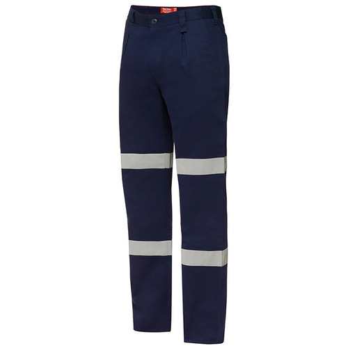 WORKWEAR, SAFETY & CORPORATE CLOTHING SPECIALISTS - Foundations - Cotton Drill Pant with 3M Tape